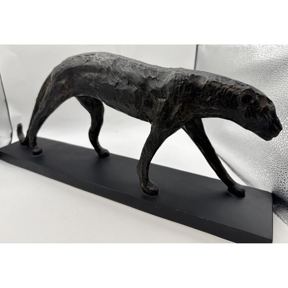 Pier One Other - CHEETAH STATUE BIG CAT LEOPARD PANTHER LION JAGUAR Bronze Color  Artwork